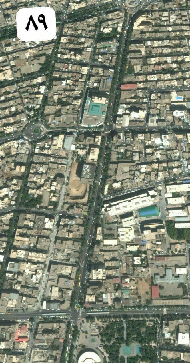چنارهای چهارراه ولی‌عصر تا میدان ولی‌عصر غیب شدند + تصاویر ماهواره‌ای